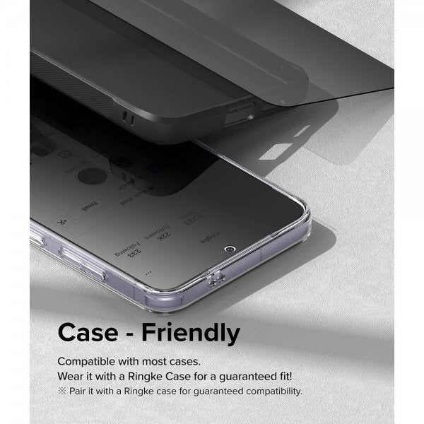 Ringke Samsung Galaxy S24 Skærmbeskyttelse Easy Slide Privacy 2-pak