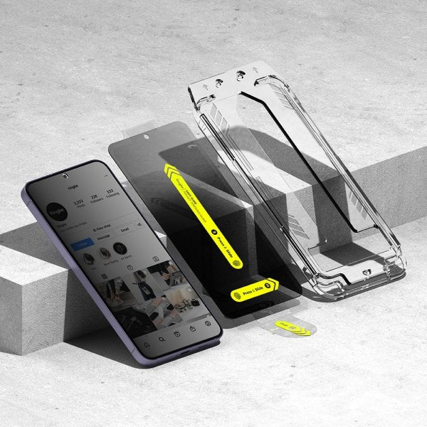 Ringke Samsung Galaxy S24 Skærmbeskyttelse Easy Slide Privacy 2-pak