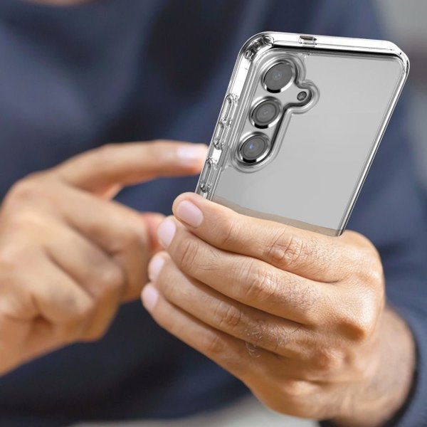 Rvelon Samsung Galaxy S24 Cover Stødsikkert Gennemsigtigt
