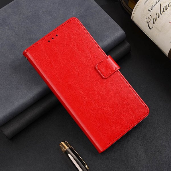 Samsung Galaxy S24 Ultra Etui 3 Kortlommer Rød