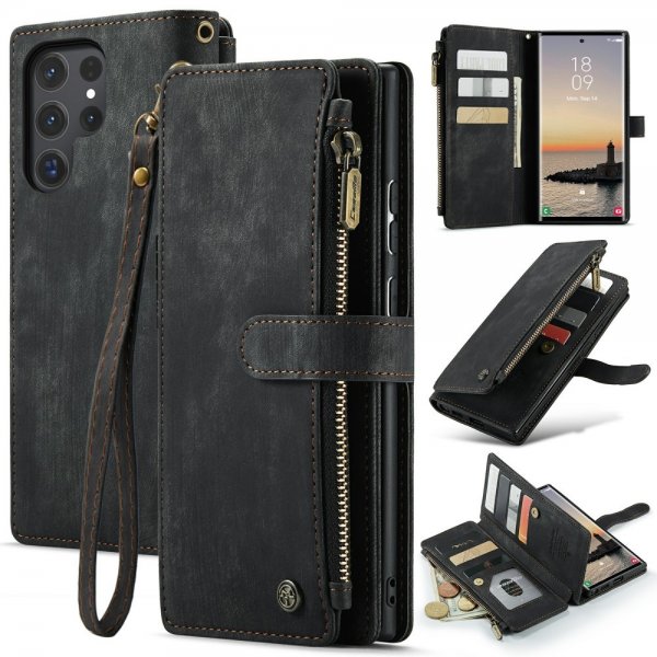 CaseMe Samsung Galaxy S24 Ultra Etui C30 Series Sort