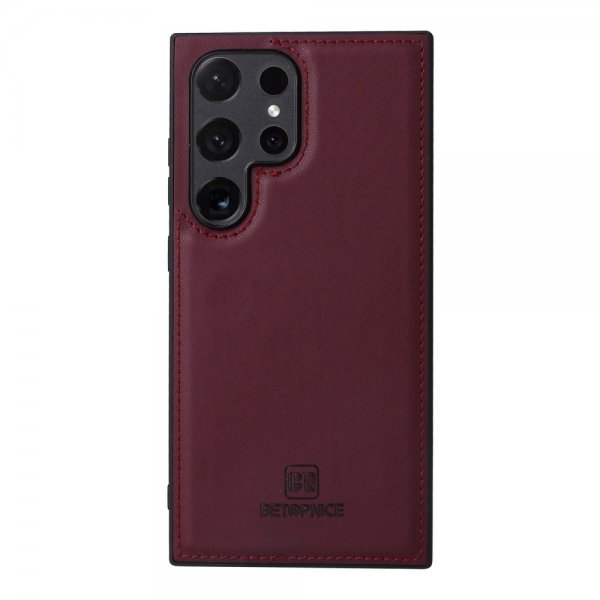 Betopnice Samsung Galaxy S24 Ultra Cover med Aftageligt Skal 005 Rød