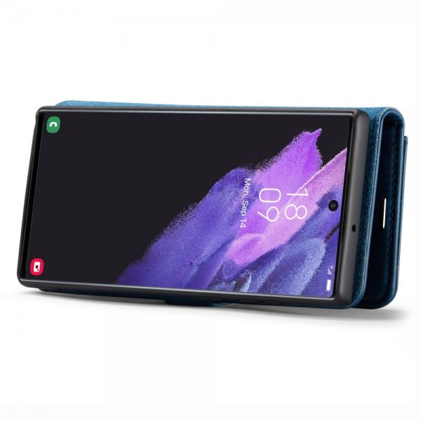 Dg.Ming Samsung Galaxy S24 Ultra Etui med Aftageligt Cover Blå