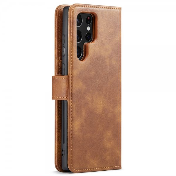 Dg.Ming Samsung Galaxy S24 Ultra Cover med Aftageligt Cover Brun
