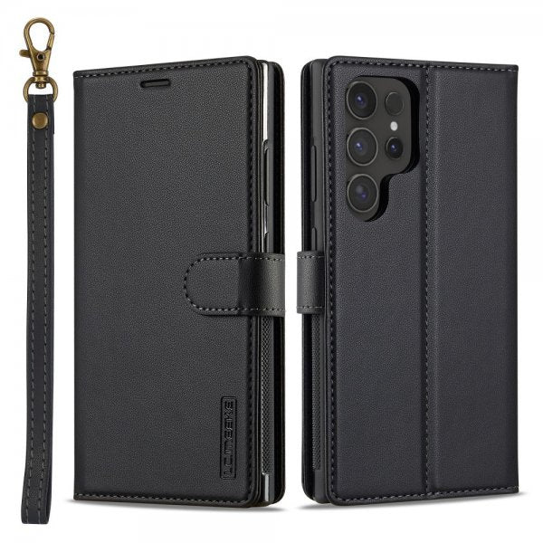 Lc.Imeeke Samsung Galaxy S24 Ultra Etui med Aftageligt Cover L2 Series MagSafe Sort