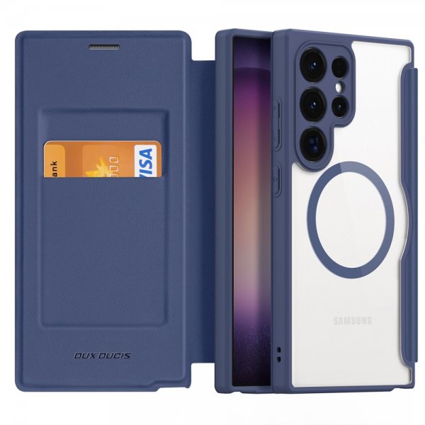 Dux Ducis Samsung Galaxy S24 Ultra Cover Skin X Pro Series MagSafe Blå