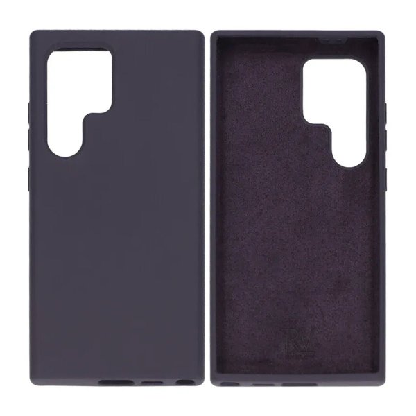 Rvelon Samsung Galaxy S24 Ultra Cover Silikone Mørkelilla