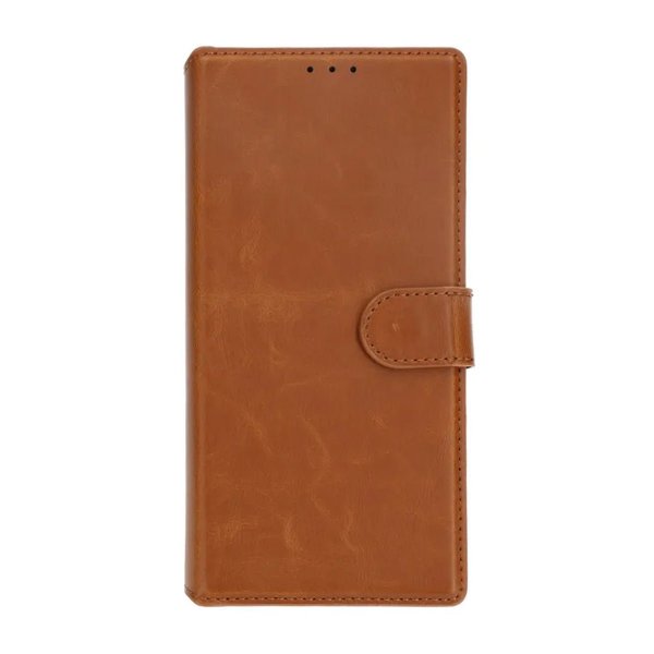 Rvelon Samsung Galaxy S24 Ultra Cover Magnetisk Aftageligt Etui Brun