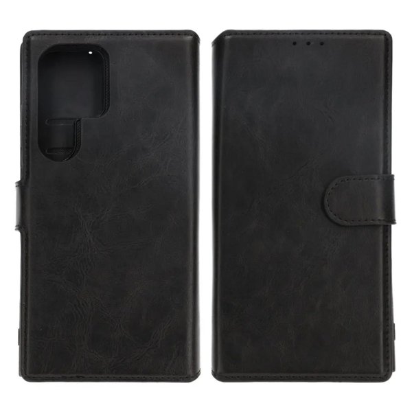 Rvelon Samsung Galaxy S24 Ultra Cover Magnetisk Aftageligt Etui Sort