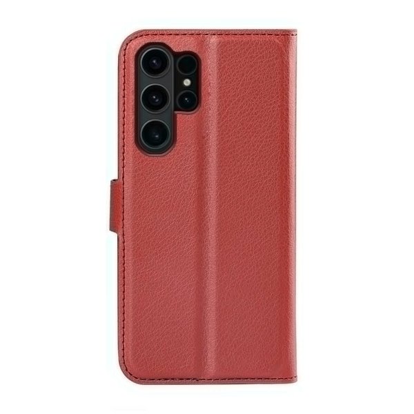 Samsung Galaxy S24 Ultra Etui med Stativ Brun
