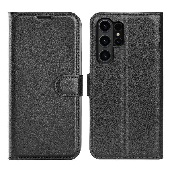 Samsung Galaxy S24 Ultra Cover med Stativ Sort