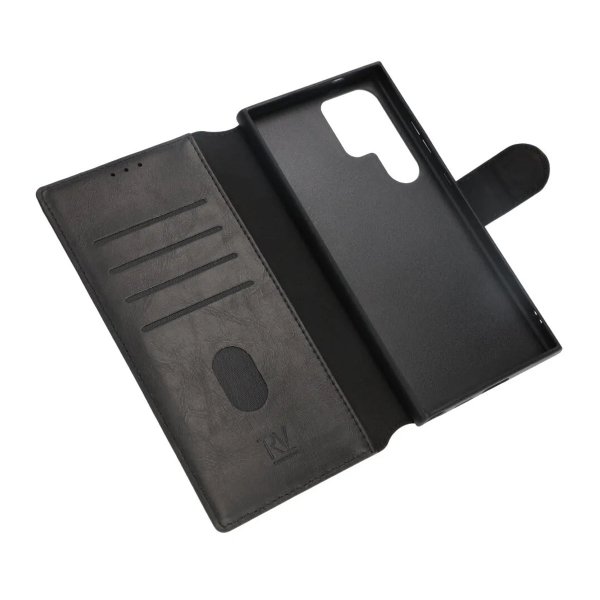 Rvelon Samsung Galaxy S24 Ultra Etui 4 Kortlommer Sort