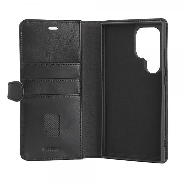 Buffalo Samsung Galaxy S24 Ultra Cover 2-i-1 Aftagelig Pung Sort