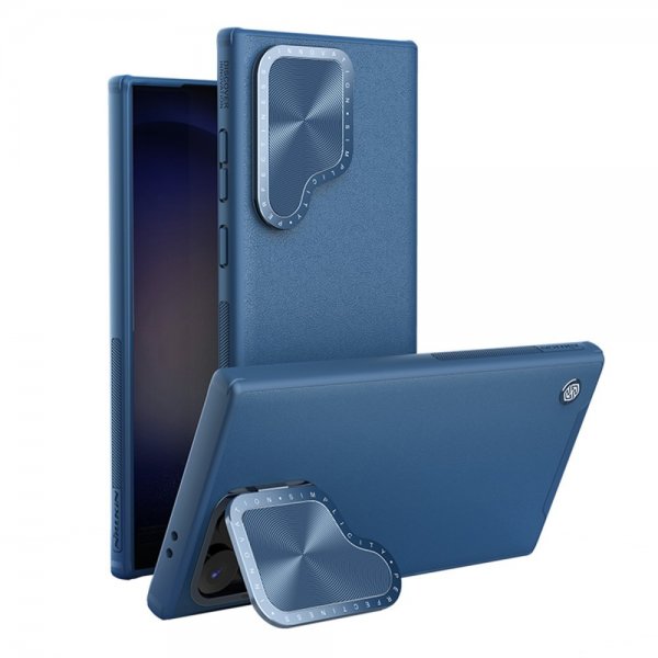 Nillkin Samsung Galaxy S24 Ultra Cover CamShield Prop Leather Blå