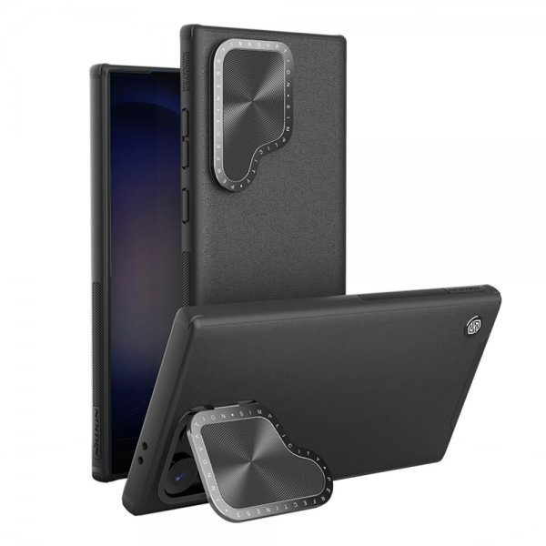 Nillkin Samsung Galaxy S24 Ultra Cover CamShield Prop Læder MagSafe Sort