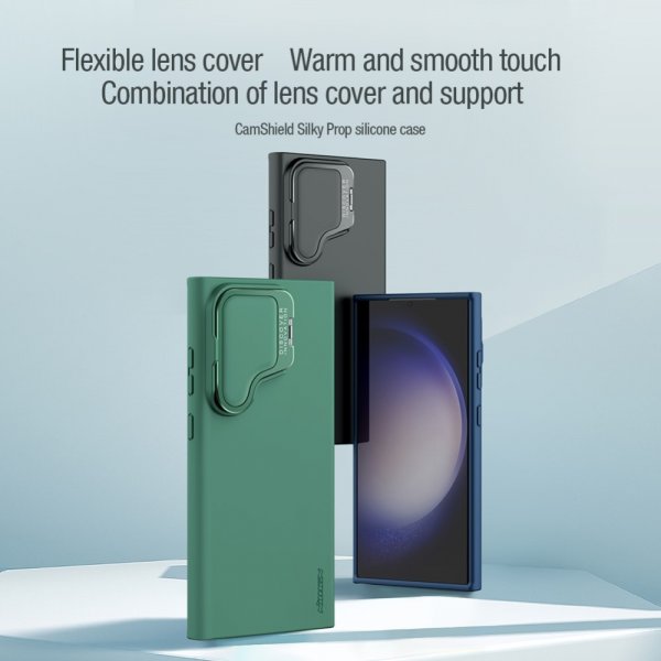 Nillkin Samsung Galaxy S24 Ultra Cover CamShield Silky Prop Grøn