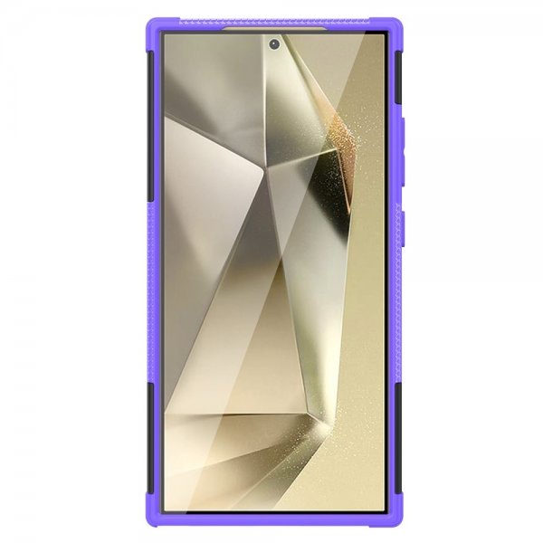 Samsung Galaxy S24 Ultra Cover Dækmønster Stativfunktion Lilla