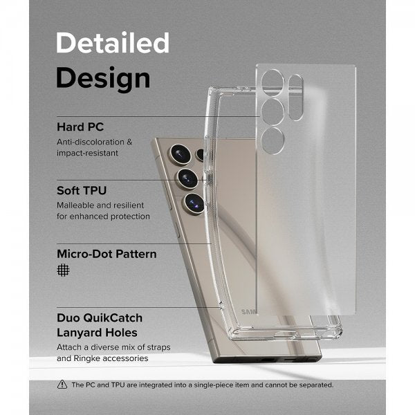 Ringke Samsung Galaxy S24 Ultra Cover Fusion Matte Clear