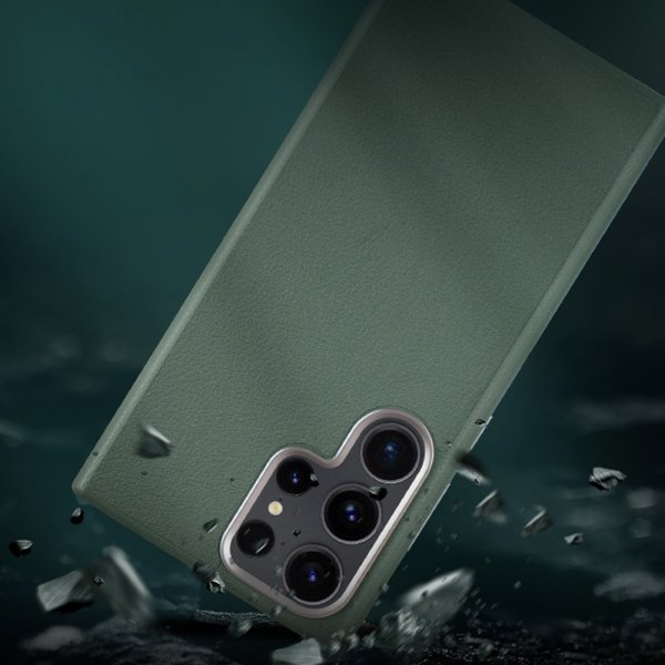 X-Level Samsung Galaxy S24 Ultra Cover Lædertekstur Grøn