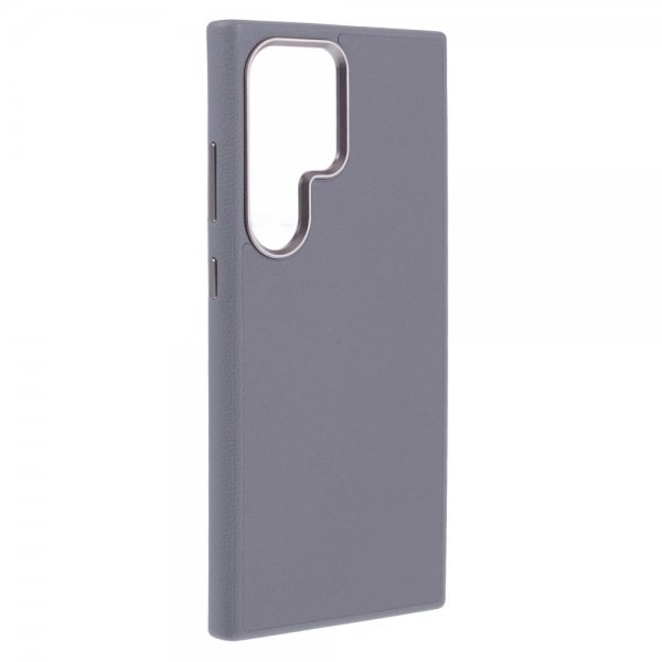 X-Level Samsung Galaxy S24 Ultra Cover Lædertekstur MagSafe Grå