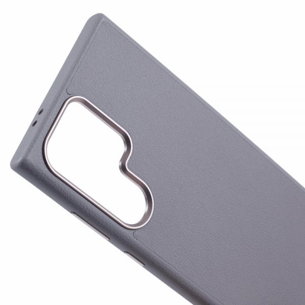 X-Level Samsung Galaxy S24 Ultra Cover Lædertekstur MagSafe Grå