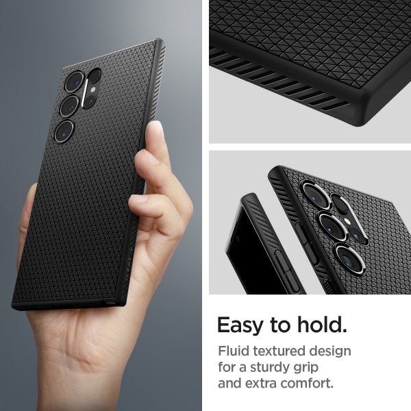 Spigen Samsung Galaxy S24 Ultra Cover Liquid Air Mat Sort