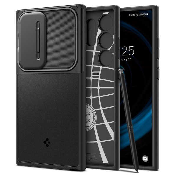 Spigen Samsung Galaxy S24 Ultra Cover Optik Armor Sort