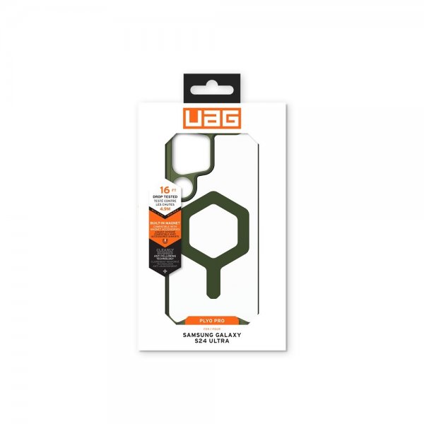 Urban Armor Gear (UAG) Samsung Galaxy S24 Ultra Cover Plyo Pro MagSafe Ice/Olive