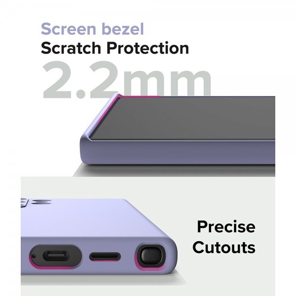Ringke Samsung Galaxy S24 Ultra Cover Silicone Magnetic Lavender