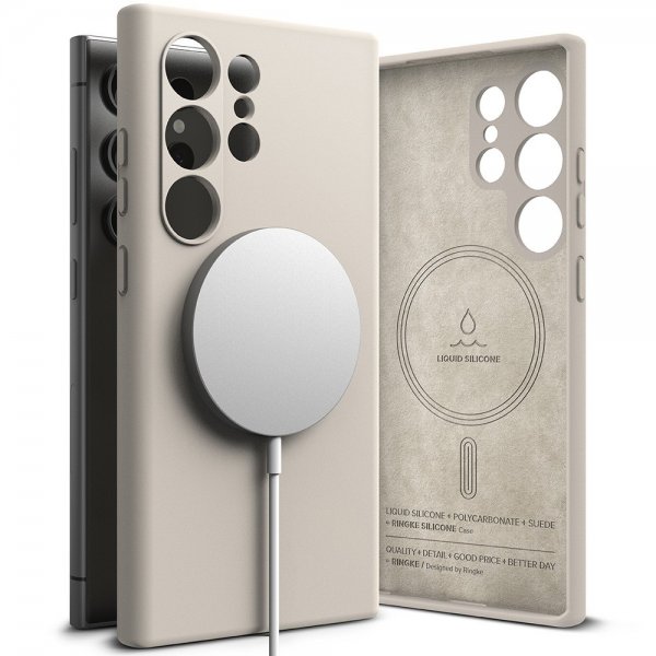 Ringke Samsung Galaxy S24 Ultra Cover Silikone Magnetic Stone