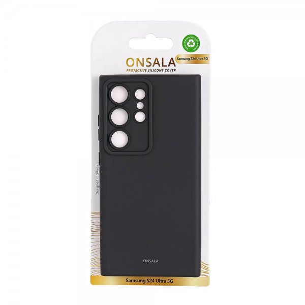 Onsala Samsung Galaxy S24 Ultra Cover Silikone Sort