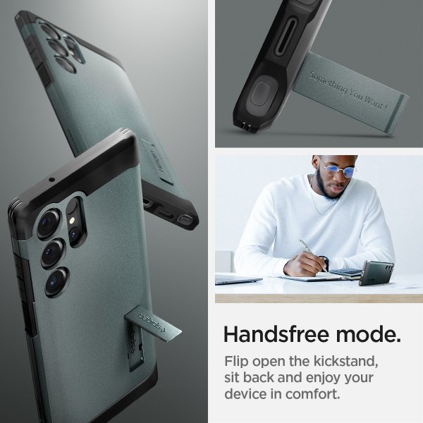 Spigen Samsung Galaxy S24 Ultra Cover Tough Armor Abyss Green