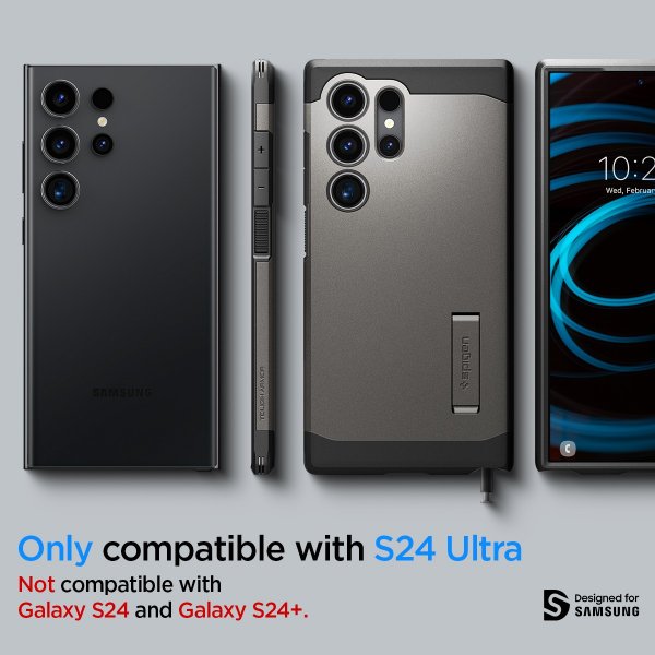 Spigen Samsung Galaxy S24 Ultra Cover Tough Armor Gunmetal