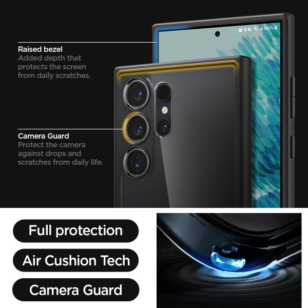 Spigen Samsung Galaxy S24 Ultra Cover Ultra Hybrid Mat Sort