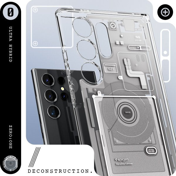 Spigen Samsung Galaxy S24 Ultra Cover Ultra Hybrid Zero One White