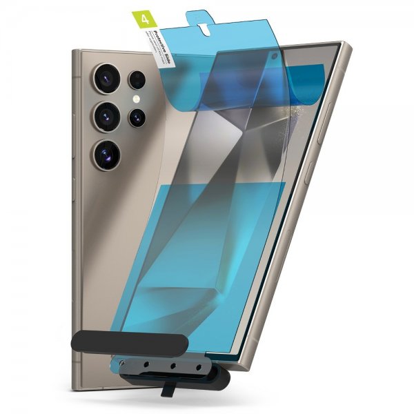 Ringke Samsung Galaxy S24 Ultra Skærmbeskyttelse Dual Easy Film 2-pak