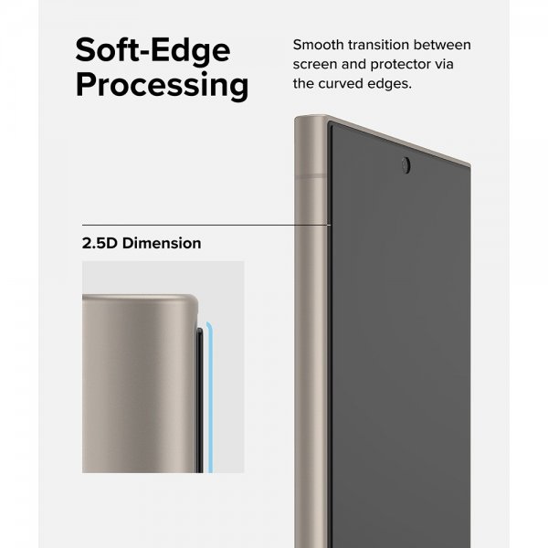 Ringke Samsung Galaxy S24 Ultra Skærmbeskytter Easy Slide Privacy 2-pak