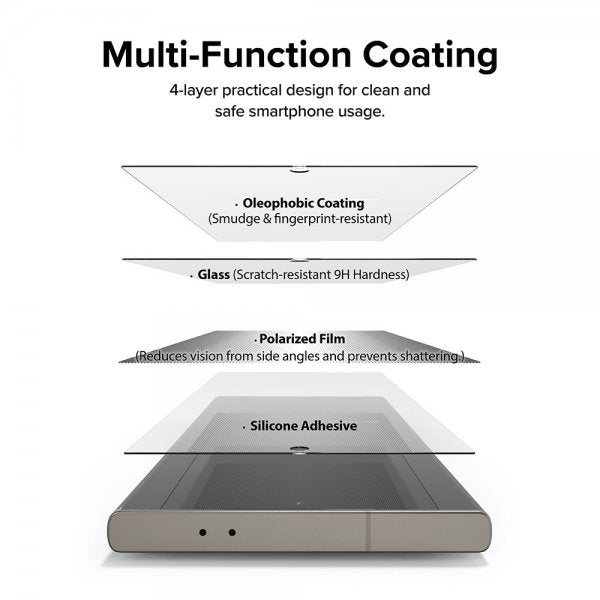 Ringke Samsung Galaxy S24 Ultra Skærmbeskytter Easy Slide Privacy 2-pak