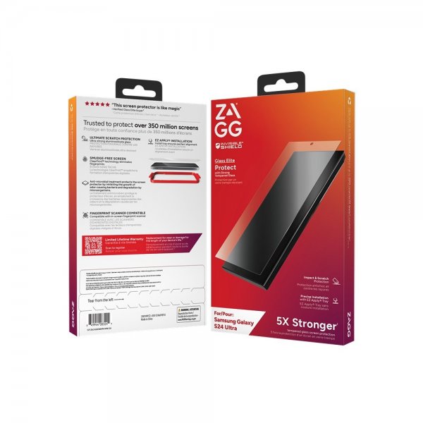 ZAGG InvisibleShield Samsung Galaxy S24 Ultra Skærmbeskyttelse Glass Elite