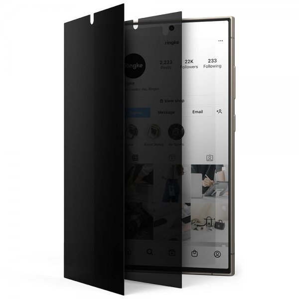 Ringke Samsung Galaxy S24 Ultra Skærmbeskyttelse Privacy Dual Easy Film