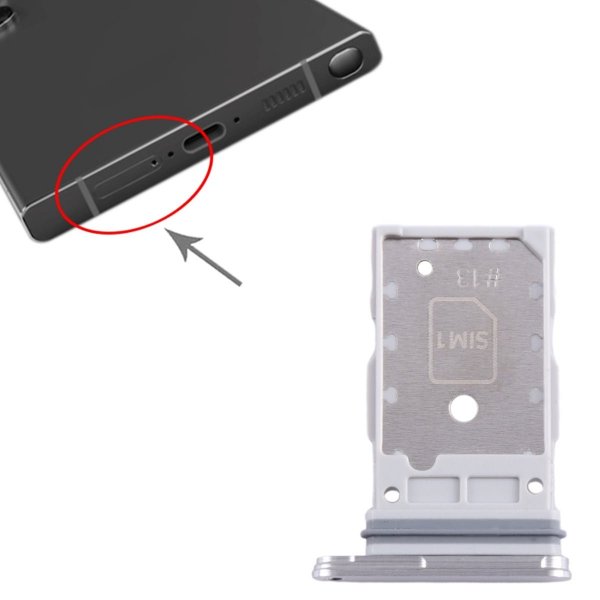 Samsung Galaxy S24/S24 Plus Simkortholder - Sølv