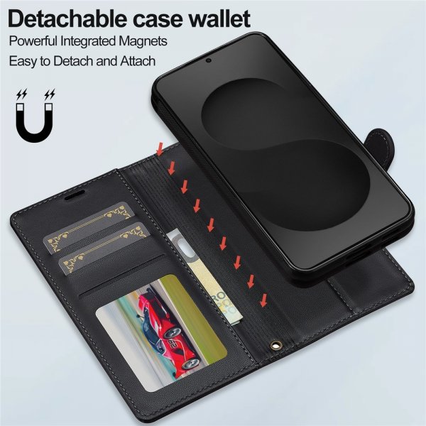 Nordic Covers Samsung Galaxy S25 Edge Etui med aftageligt MagSafe-cover Raven Black