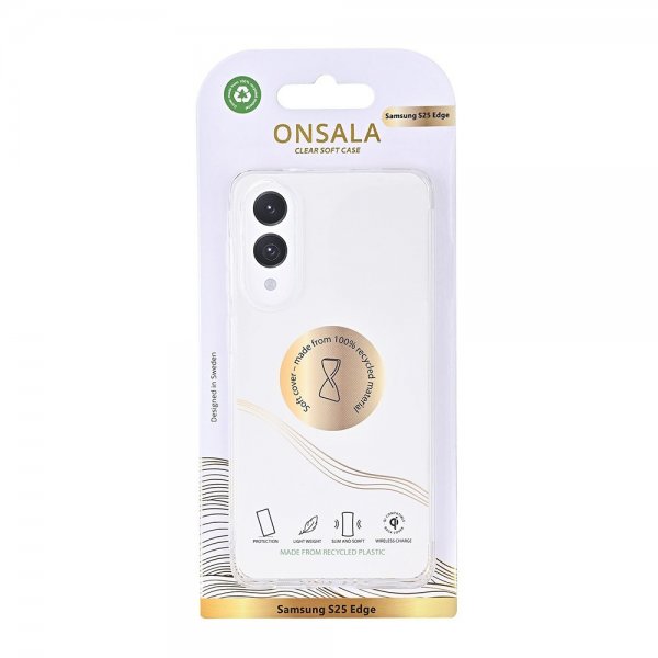 Onsala Samsung Galaxy S25 Edge Cover Genbrugt TPU Transparent