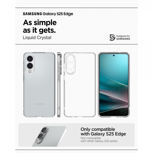 Spigen Samsung Galaxy S25 Edge Cover Liquid Crystal Transparent