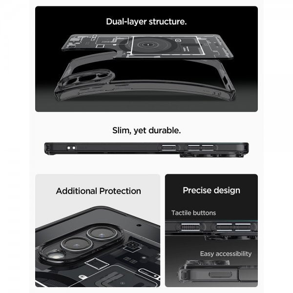 Spigen Samsung Galaxy S25 Edge Cover Ultra Hybrid Zero One MagFit Sort