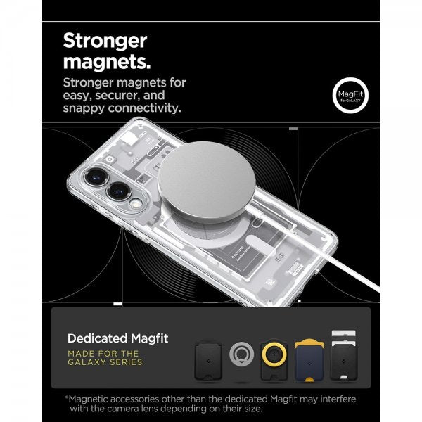 Spigen Samsung Galaxy S25 Edge Cover Ultra Hybrid Zero One MagFit Hvid