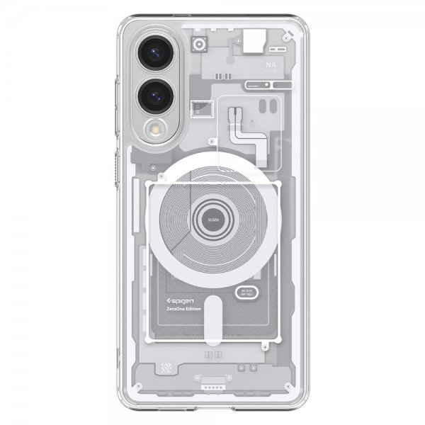 Spigen Samsung Galaxy S25 Edge Cover Ultra Hybrid Zero One MagFit Hvid