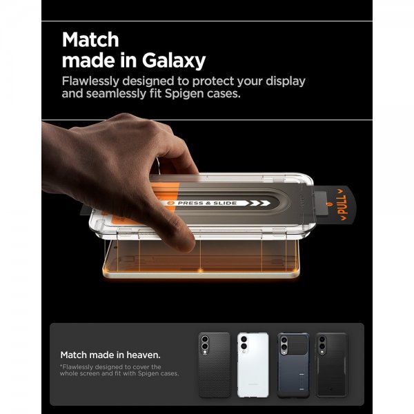 Spigen Samsung Galaxy S25 Edge Skærmbeskytter GLAS.tR EZ Fit Pro