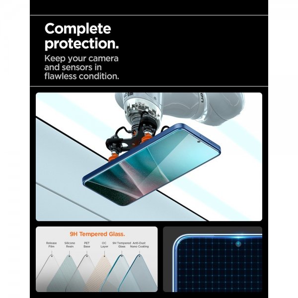 Spigen Samsung Galaxy S25 Edge Skærmbeskytter GLAS.tR EZ Fit Pro