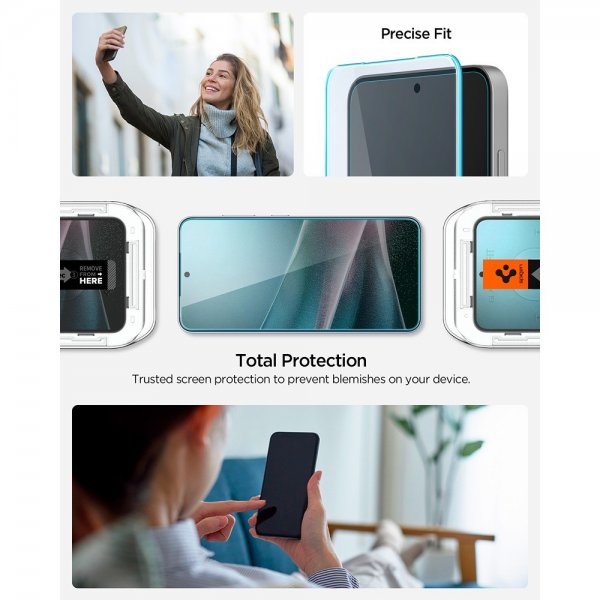 Spigen Samsung Galaxy S25 Edge Skærmbeskytter GLAS.tR EZ Fit Pro